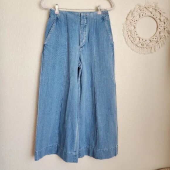 Goldsign Karla Wide-Leg Denim Size - 27 - Picture 1 of 6
